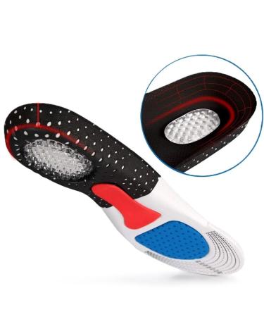 Heavy Duty Support Pain Relief Orthotics - 220+ lbs Plantar Fasciitis High Arch Support Insoles Flat Feet Orthotic Insert Work Boot Shoe Insole Absorb Shock Large (Men (7-10) - Women (8-11))