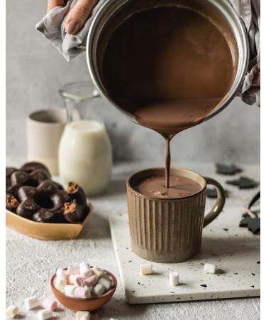 Gourmet du Village Hot Chocolate No Sugar Added Double Truffle 15 Grams - Buy Online on GoSupps.com