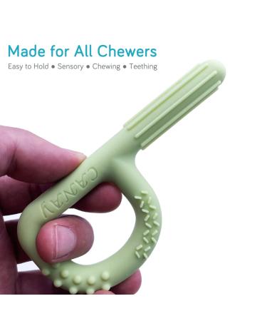 Sensory Chew Toys for Autistic Kids (3 Pack) - Silicone Teether Sticks for ADHD & SPD - Hand-Held Oral Motor Stimulation Tool - Buy Online on GoSupps.com