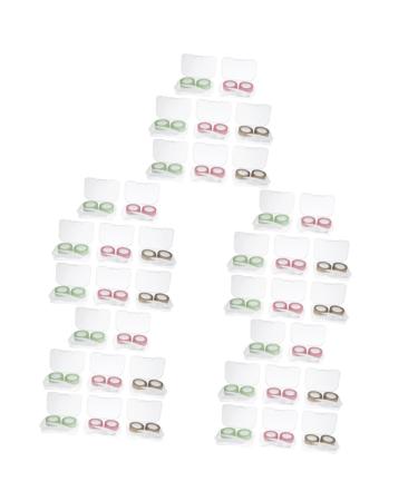 Healeved 40 STK Contact lens container Tool for inserting and removing lens lens accessories eye color contacts tweezers case men and women plastic portable colored contact lenses