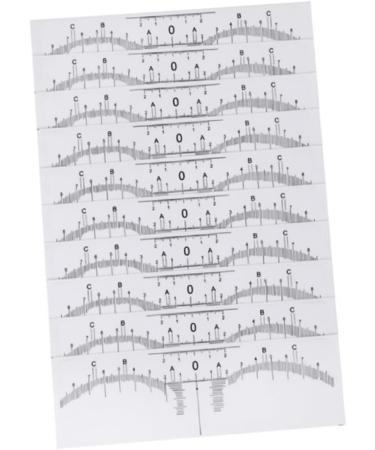 Angoily 10pcs Set Eyebrow Tools Eyebrow Ruler Eyebrow Guide Measure Tool Eyebrow Stickers Disposable - Buy Online on GoSupps.com