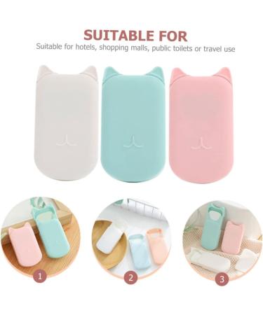 Angoily 3 Boxes Soap Flakes Portable Soap Sheets Travel Soap Sheets Mini Soap Hand-washing Soap Slices Foam Travel Soap Slices Hand Washing Soap Slices Clean Hand Travel Size Abs - Buy Online on GoSupps.com