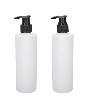 Refillable reusable ABS pumping massage shampoo dispenser leak-proof 250 ml capacity massage oil heating bottle with pump dispenser