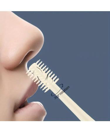 Nasal Hair Cutter - Double Sided Nose Hair Knife & 360 Nostril Hair Remover Tool for Men & Women - Includes Soft Cleaning Brush - Buy Online on GoSupps.com