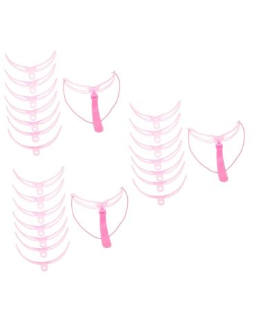 NOLITOY 9 Sets Eyebrow Aid Eyebrow Template Portable Eyebrow Tool Four Generations Eyebrow Trimming Supplies 12X11X8CMx3pcs Pinkx3pcs
