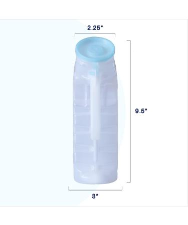 MedVance 1000ml Men's Urinal with Glow-in-The-Dark Spill-Proof Cap - Portable Pee Bottle for Car, Elderly & Incontinence - Buy Online on GoSupps.com