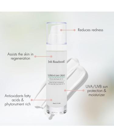 Josh Rosebrook Nutrient Day Cream - Regenerating Facial Moisturizer & SPF 30 - Reef Safe - 30mL - Shop Internationally - Buy Online on GoSupps.com