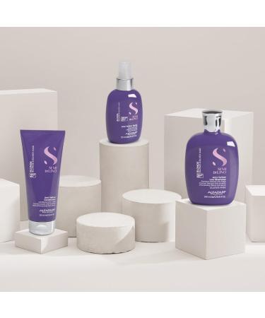 Alfaparf Milano Semi di Lino Anti-Yellow Gift Set | Sulfate Free Shampoo Conditioner & Spray for Blonde Platinum & Silver Hair | Removes Brassiness & Yellow Tones - Buy Online on GoSupps.com