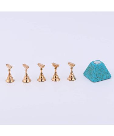 Healeved Nail Practice Nail Bracket Nail Display Stand Acrylic Stands for Display Nail Art Tool Nail Practice Stand Turquoise Nail Stand Manicure Nail Display Rack Base 10x7cm Blue - Buy Online on GoSupps.com