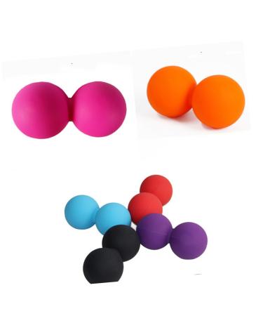 Tovinanna Olabe Yoga roll Massage ball massage balls peanut ball muscle roller hip-bone scooter professional tools relaxation ball peanut ball peanut ball scroll wheel sarcolem massage globe medium rosy