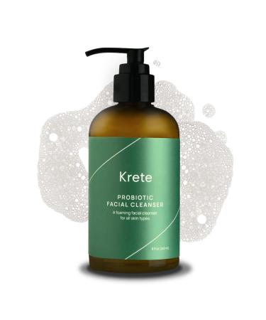 krete Probiotic Facial Cleanser 30-Second Skin Care Tailored for All Skin Types Unveiling the Power of 8 Ounces for Radiant and Healthy Skin. Probiotic Cleanser