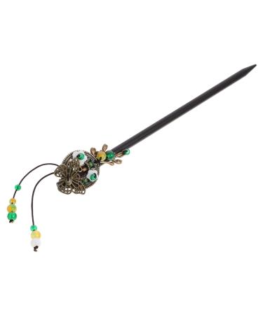 FRCOLOR Metallic Hair Clips Hanfu Hairpin Chinese Hair Sticks Hanfu Hair Sticks Retro Hair Stick Chopstick Women Hair Stick Vintage Hair Chopsticks Ancient Hair Stick Bride Red Sandalwood
