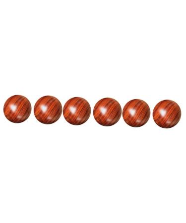 Magiclulu 6 STK solid wood massage ball roller ball massage device baoding balls massage ball balls for muscle massage training ball for the hand round hand balls roll chinese wooden