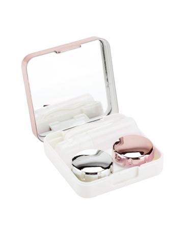 Sonew Lens Case Mini Portable Travel Lens Box Set Myopia Eye Care Kit with Mirror Solution Bottle Lens Case Tweezers Lens Stick()