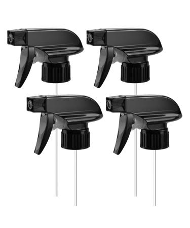 4 Pack Sprayer Bottle Nozzle Heads Replacements for 8oz/16oz Glass Plastic Spray Bottles Fit for Window Cleaners Aromatherapy Facial hydration Watering Flowers Hair Care