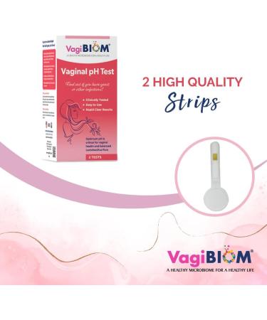 VagiBiom Vaginal pH Tester Kit - Maintain Balance & Health with Optimum pH Levels - 2 Tests Included - Buy Online on GoSupps.com
