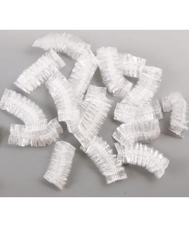 100Pcs Clear Disposable Ear Protector Caps - Waterproof Covers for Hair Dye, Barber, Salon - Shower & Bathing - Buy Online on GoSupps.com