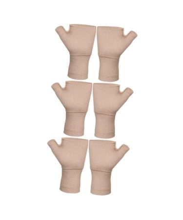 Healeved 3 Pairs Gloves womens wristlet wrist pain support Wrist Hand Brace Wrist rest womens glove wristlet for women Wrist Bands compression wrist brace thumb sleeve Miss Fingerless
