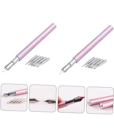 DOITOOL 6 Sets Colored Pen Nail Art Kit Nail Dotting Pen Manicure Kits Painting Tools Shoelace Charms Accessories for Gel Nail Kit Manicure Pen Drawing Pen Nail Polish Pink Metal - Buy Online on GoSupps.com