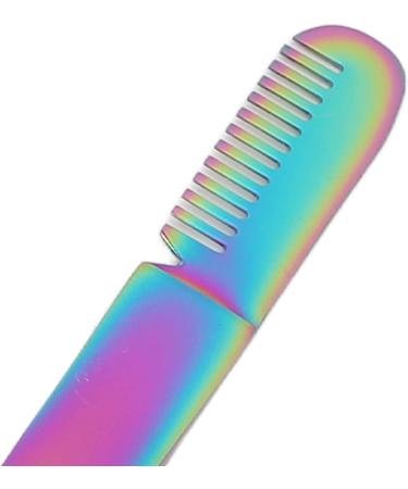 Stainless Steel Eyebrow Tweezers - Dual Head Precision Clamping & Multifunctional Eyebrow Trimming Tool - International Shipping Available - Buy Online on GoSupps.com
