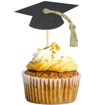 20 Pcs Graduation Cupcake Toppers Grad Cap Diploma Cupcake Picks Food Appetizer Picks Graduation Theme Party Cake Decorations - Buy Online on GoSupps.com