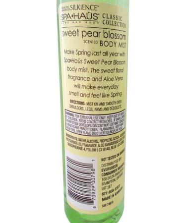 6 Pc Sweet Pear Blossom Spray Mist Body Splash Perfume Bath Fragrance Aroma 8oz Womens Fine Fragrance Aroma Floral Scents Aloe Vera Deodorizing Moisturizing Hydrating Skin Odor Eliminator Neutralizing - Buy Online on GoSupps.com