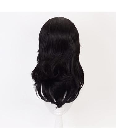 Lwiuentx MHA Cosplay Aizawa Shouta Long Wavy Black Wig + Free Wig Cap | International Shipping Available - Buy Online on GoSupps.com