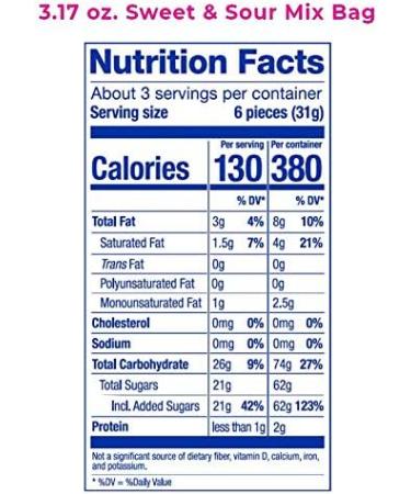 Hi Chew Sweet & Sour Bag 89g - Buy Online on GoSupps.com