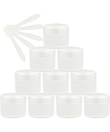 empty jars with lids cosmetic jar B0CL9K7SRC12 PC Empty 50ml Pink Plastic Cosmetic Jars with Screw Lid 50g Small Pot with Inner Linner for Cosmetic Travel Gel Lip Balm + 5X Spatula (Color : Roze S (