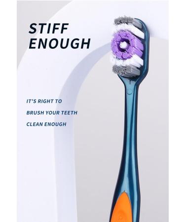 Set of 8 Hard Bristled Toothbrushes for Deeper Cleaning - Durable & Effective Dental Care - Buy Online on GoSupps.com