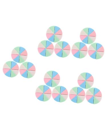 FRCOLOR 15 Sets Triangular Sponge Puff Wedge Makeup Finger Puff Cosmetic Puff Cosmetics Sponge Wedge Makeup Sponge for Foundation Loose Puff Blender Miss Emulsion Wet and Dry