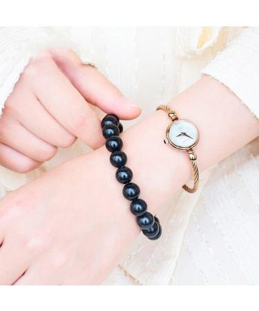 RICHRAIN Shungite Bracelet EMF Protection | Natural 6mm Gemstone Crystal for Men & Women | Shop Internationally - Buy Online on GoSupps.com