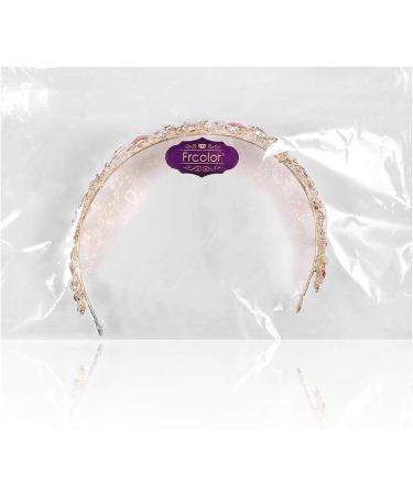 Frcolor Rhinestone Queen Crown Tiara Headband for Women - Red Wedding Tiara - Buy Online on GoSupps.com