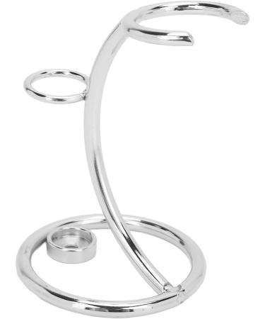 Stainless Steel Shaving Brush & Razor Stand - Men's Razor Tool Holder for Secure Storage (Silver) - Buy Online on GoSupps.com