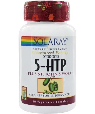 Buy SOLARAY 5-HTP Plus St John's Wort 100 mg Enteric-Coated Capsules 30 Servings Fast International Shipping - Buy Online on GoSupps.com