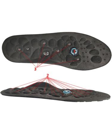 NOLITOY Magnetic Insoles - Foot Care Inserts for Comfort & Massage | Accupressure Foam Shoe Pads for Flat Feet | International Shipping Available - Buy Online on GoSupps.com