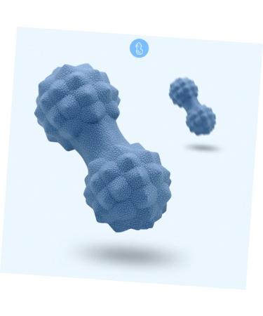 Besportble Silicone Massage Peanut Roller - Double Lacrosse Trigger Point Massage Tool for Whole Body Relief | 15x6cm Blue | Fitness Equipment & Foot Massage - Buy Online on GoSupps.com