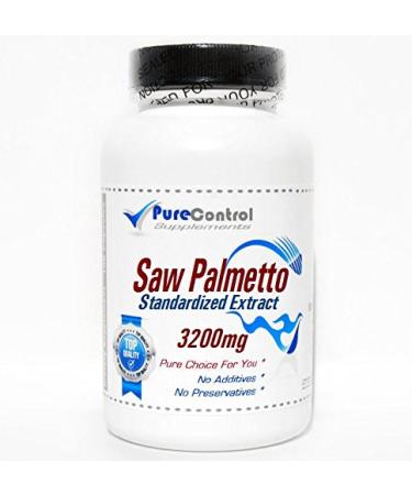 Saw Palmetto Standardized Extract 320mg // 200 Capsules // Pure // by PureControl Supplements