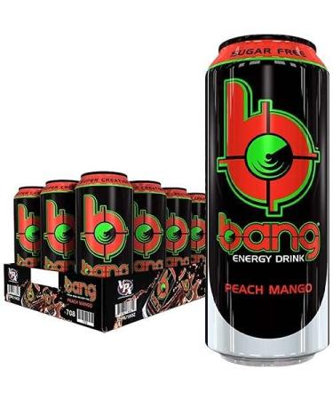VPX Sports Bang Energy Drink RTD 12 x 500 ml Peach Mango