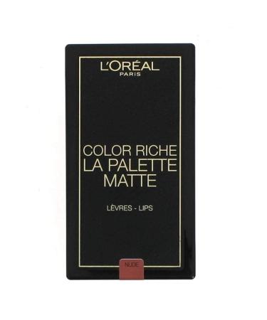 L'Oreal Color Riche La Palette Matte 6 Colour Lip Kit-Nude 02 Nude