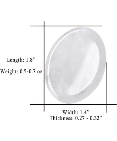 Buy Bergkristall Three Sure Stone Crystal White Oval Nature Gemstone for Wiccan Reiki Healing Stress Relief & Fortune Telling | International Shipping Available - Buy Online on GoSupps.com