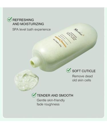 Mashata Avocado Oil & Lactic Acid Facial Scrub For Skin Care - 300 Grams | Facial Skin Care Product Used As Face Scrub For Glowing Skin - Buy Online on GoSupps.com