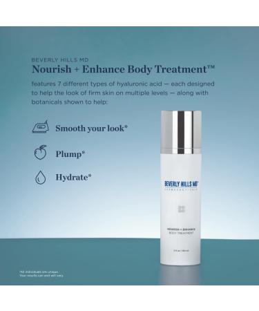 Nourish + Enhance Hyaluronic Acid Plumping Serum | Anti-Aging Body Treatment for Neck Chest Legs & Hands | Smooth Wrinkles & Tighten Skin with Niacinamide - Buy Online on GoSupps.com