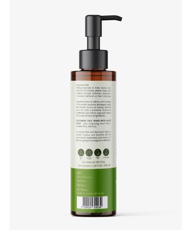 Aloe Vera Cucumber Face Wash 100ml | Vegan Cruelty-Free Cleanser for Men & Women - Buy Online on GoSupps.com
