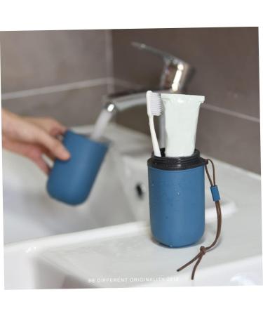 Portable Toothbrush Case for Travel | Travel-Friendly Wash Cup Carrier with Lanyard | Perfect for Business Trips - Buy Online on GoSupps.com