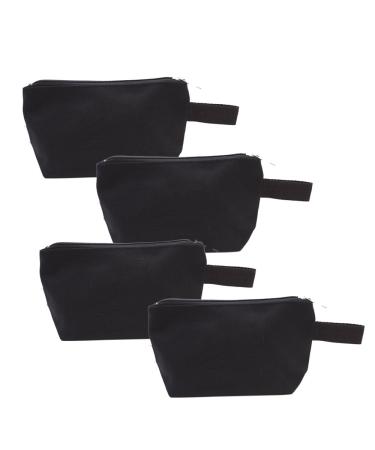 Augbunny cosmetic bag / wash bag 100 % cotton hard -wearing versatile 454 ml 4 pieces cotton black S S black
