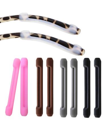 Hengke 5 pairs of soft silicone and glasses ear pads ironing tips sleeve holders glasses cushions non-slip glasses holders glasses holders ears handle sunglasses reading glasses