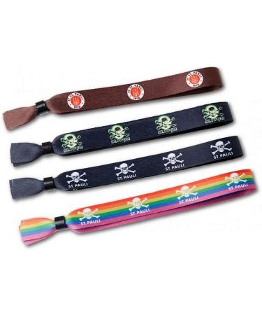 Buy FC St. Pauli Skull Bracelet Set of 4 | International Shipping Available - Shop Now! - Buy Online on GoSupps.com
