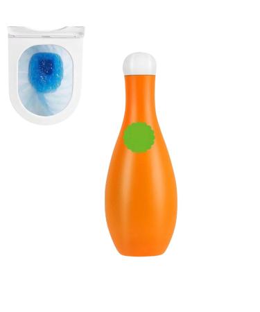 Bowling Blue Bubble Toilet Bowl Cleaner Automatic Long-Lasting Toilet Bowl Cleaner in Bottle Toilet Fresheners Deodorizing & Descaling Toilet Cleaner for Cistern Prevents Limescale (200g)