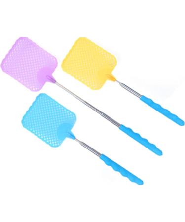 Adjustable Fly Swatter Telescopic Fly swatter Stainless Iron Metal Steel Fly mosquiito swatter Square Head Long Handle mosquiito kiiller and Fly swatter - Buy Online on GoSupps.com